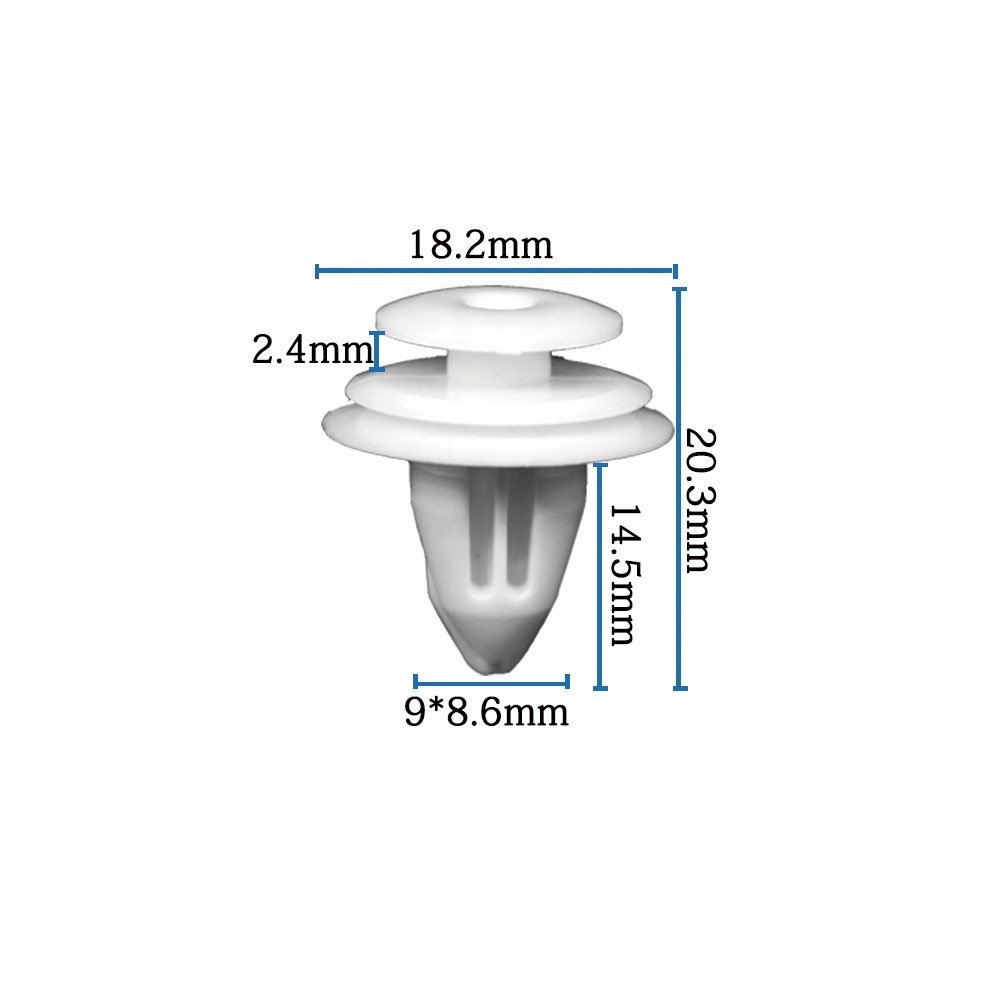 Automotive Plastic Clips and Fasteners Trim Panel Clips Fastener Push Pin Rivets Auto Door Bumper Fender Liner