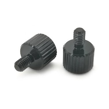 M2 M3 M4 M5 CNC Turning Fastener Aluminum Thumb Screws Knurled Threaded Custom Thumb Screw