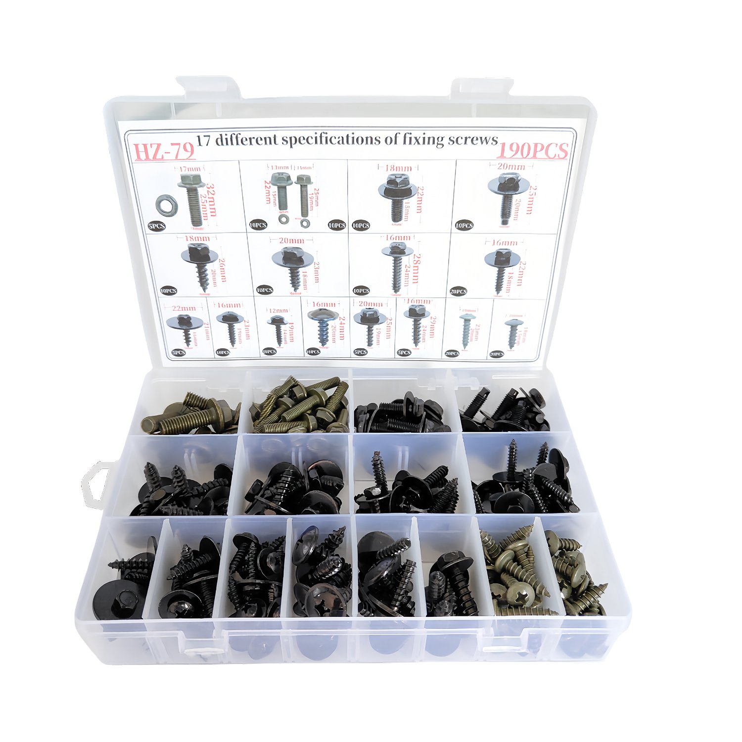 Auto Metal Clip Car Body Fender Metal Screws Splint Nut Fasteners for BMW