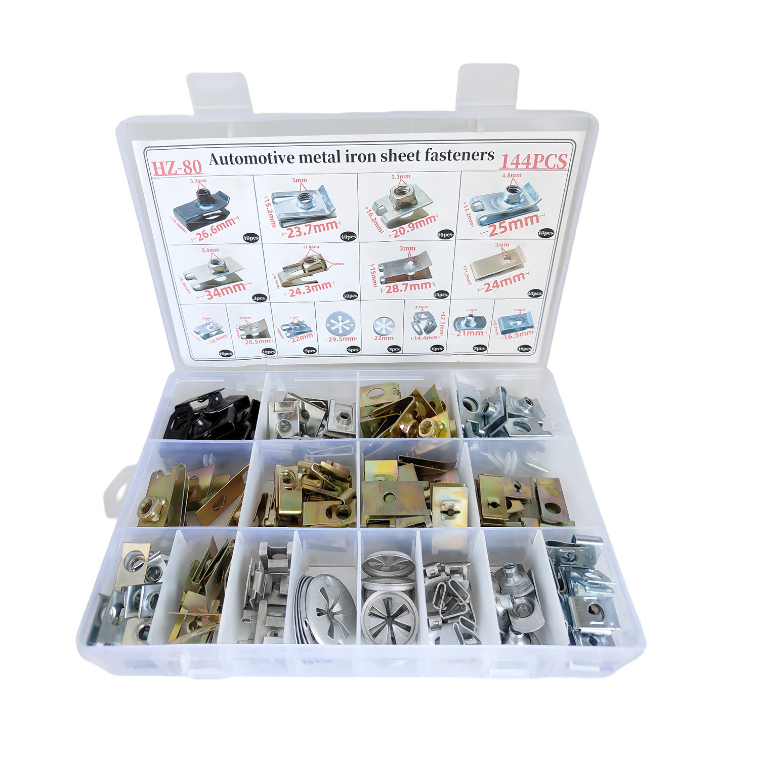 Auto Metal Clip Car Body Fender Metal Screws Splint Nut Fasteners for BMW