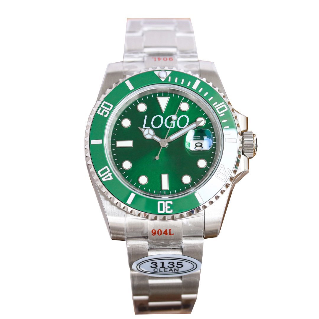High quality wholesale 3A material glow-in-the-dark 904 steel band men's automatic mechanical watch designer Montreux watches