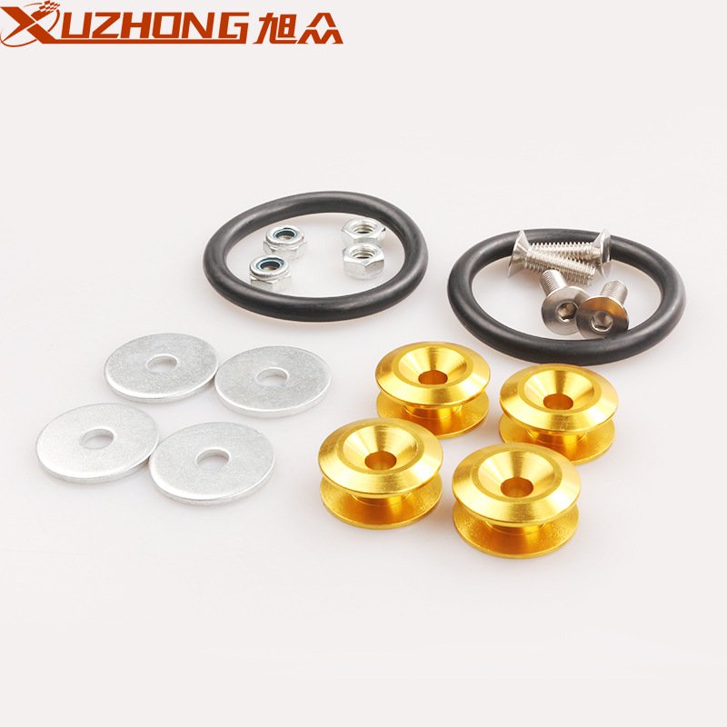 Overseas Spot JDM Car Front and Rear bar Reinforcement Washers Surround Reinforcement Screws Surround Modified Color Gasket Double-layer Gaske