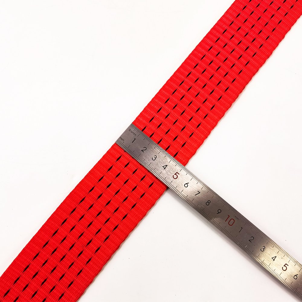 VINEET 100% Polyester 2'' 5ton 10m Wheel Strap With Rubber Cleats Tire Tie Down Belt with Swivel Hook