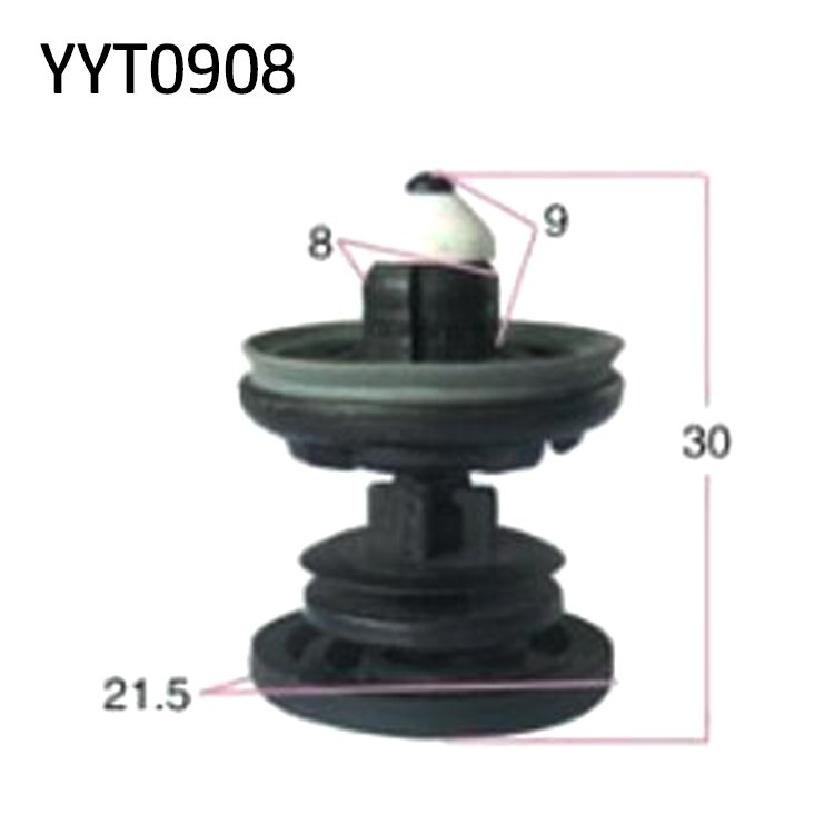 Automotive Fastener Door Trim Retainer, Plastic Fastening Clip for Volkswagen