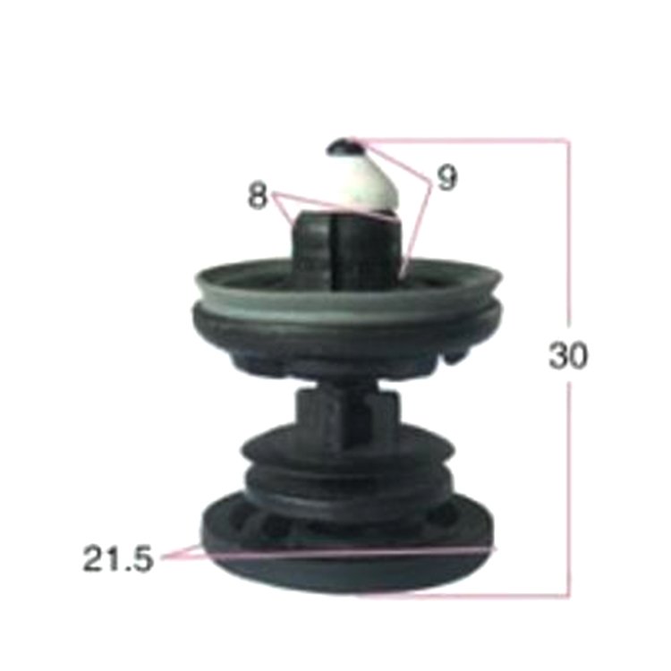 Automotive Fastener Door Trim Retainer, Plastic Fastening Clip for Volkswagen