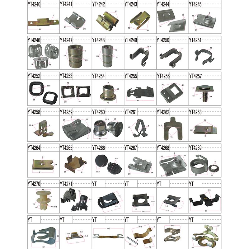 Universal Car License Plate Retaining Clip Buckle Metal Screw Nut U-Type Clips Retainer U Nut Clip