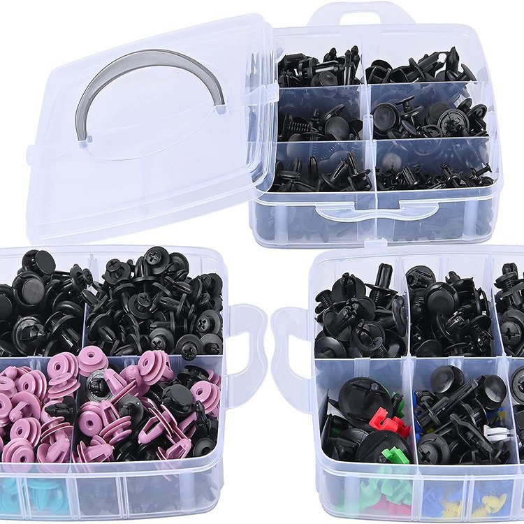680PCS 23 Kinds Car Plastic Fastener Clips Door Trim Panel Auto Fastener Clip Auto Body Push Retainer Pin Bumper Rivet Set