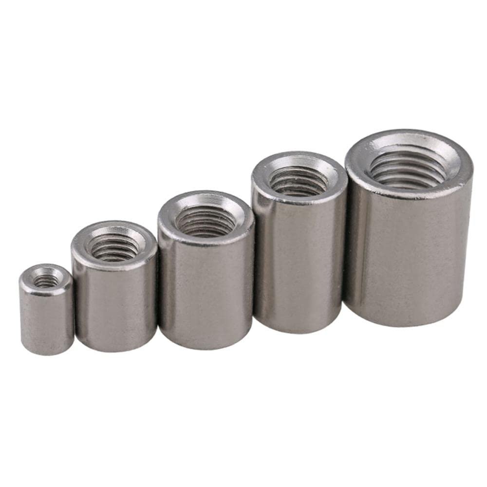 Long Rod Coupling Round Rod Nut Connector Zinc Plated Joint Nut Industrial Construction Fasteners