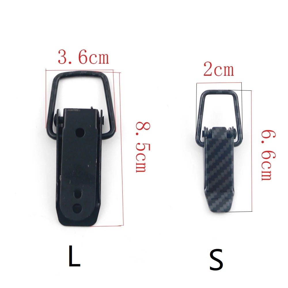 AUSO 2Pcs Car Hood Clip Hasp Car Security Hook Quick Release Fasteners Lock Clip Kit for Racing Auto Decoration