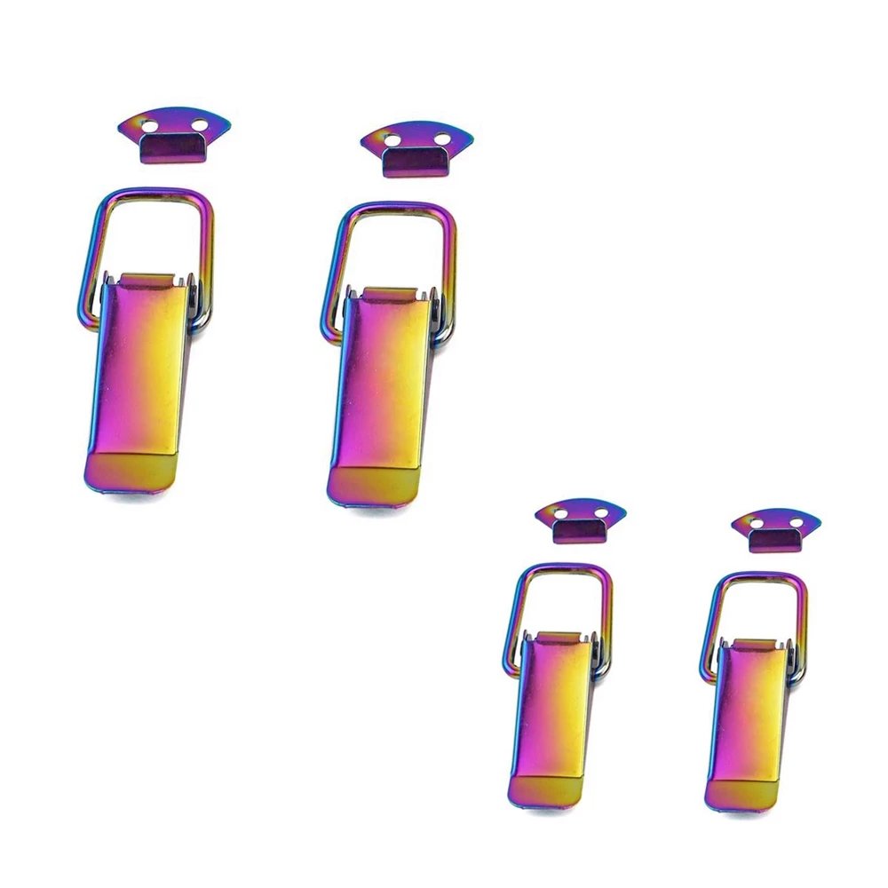 AUSO 2Pcs Car Hood Clip Hasp Car Security Hook Quick Release Fasteners Lock Clip Kit for Racing Auto Decoration
