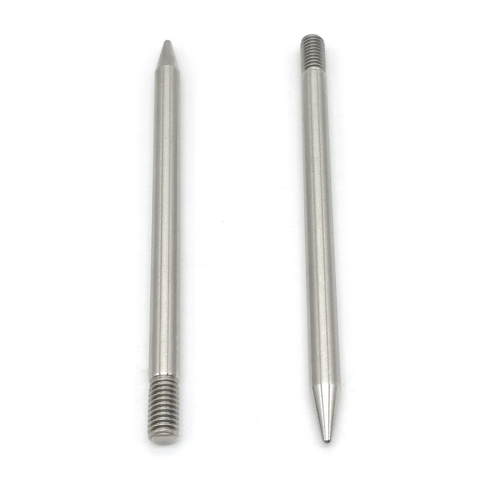 M2 M3 M4 M5 M6 Custom Made Stainless Steel Brass Aluminium Threaded Conical Dowel Pin Shaft Pin
