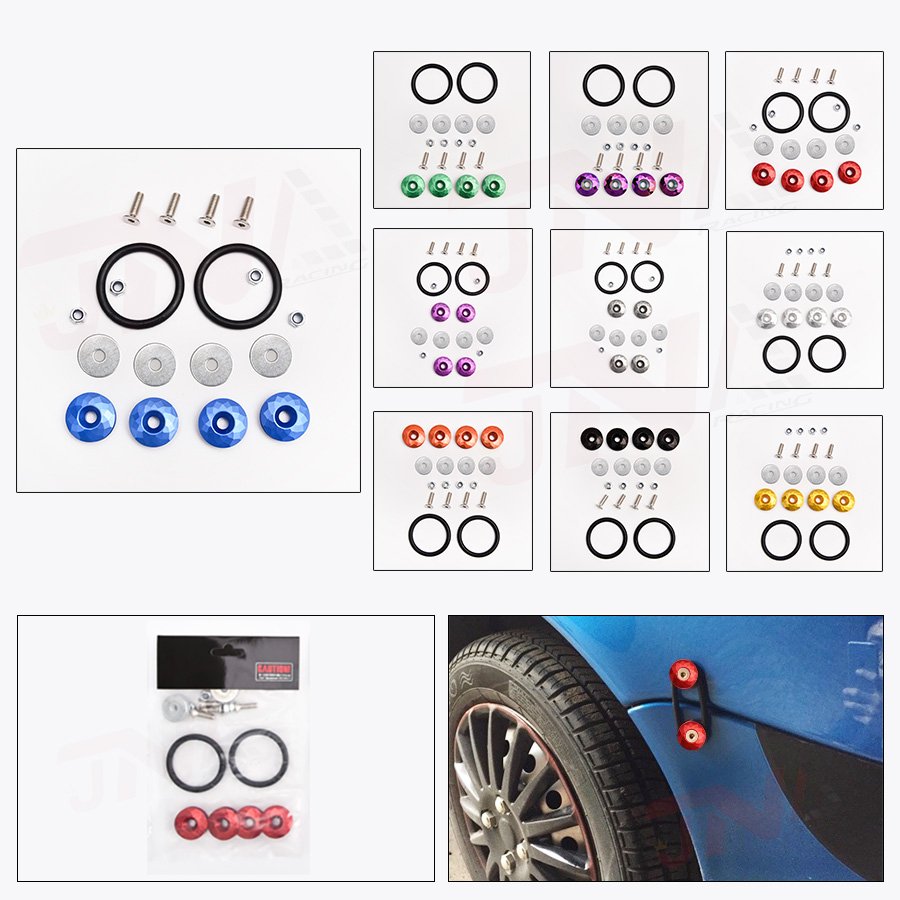 JDM Diamond Style CNC Quick Release Fastener Universal Car Bumper Trunk Quick Release Fastener