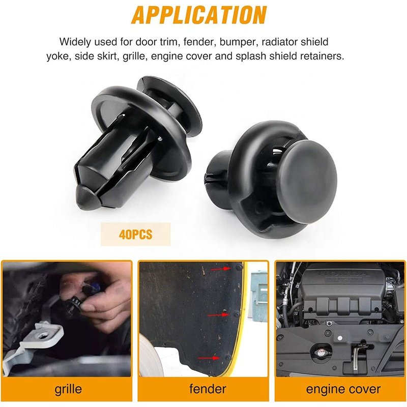 Hot Sale Fastener Rivet Clips Kit Nylon Bumper Automotive Assembly Expansion Screws for Honda and Acura Auto Fastener & Clip
