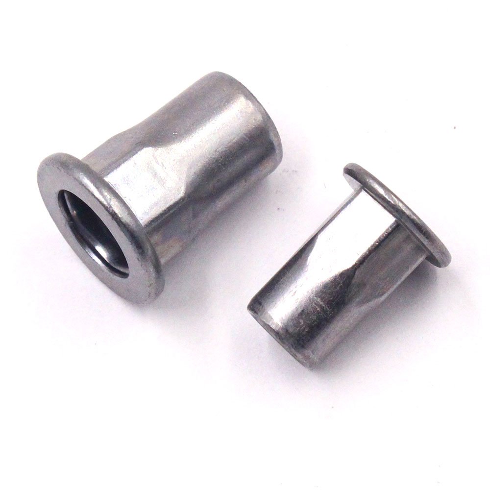 Factory Direct Stainless Steel Small Flange Half Hex Rivet Nut Stainless Steel 304 Flat Head Inner And Outer Half Hex Rivet Nuts