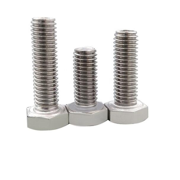 High-quality Stainless Steel SS304 316 Hex Bolt A2-70 Zinc Plated Nut Machine Fastener Full Thread Hexagonal Bolt