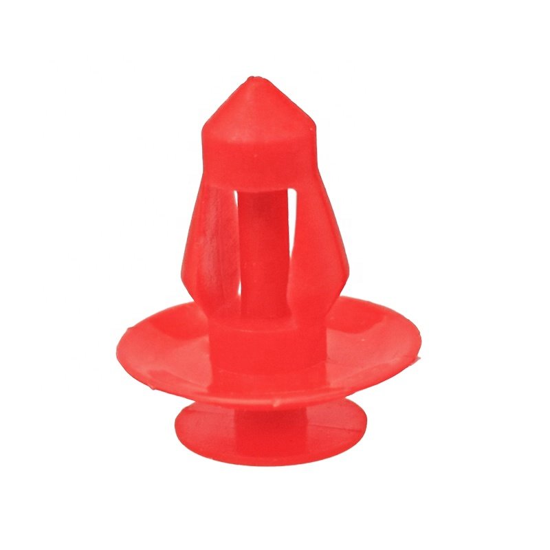 Nylon Car Promotional Rivets, Red Decorative Clip Rivets on the Interior of the Body Panel