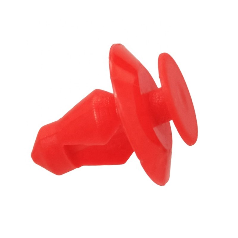 Nylon Car Promotional Rivets, Red Decorative Clip Rivets on the Interior of the Body Panel