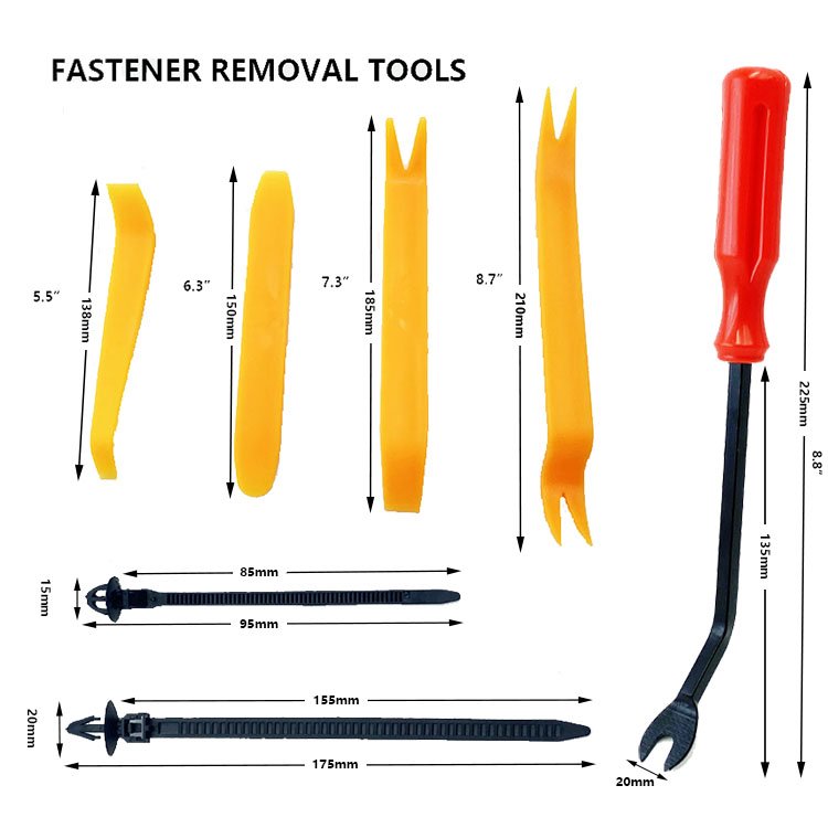 680+45 PCS Retainer Clips Auto Fasteners Kit 32 Sizes Fender Retainer Clips Car Rivet Clips Kit With 1 Fastener Remover