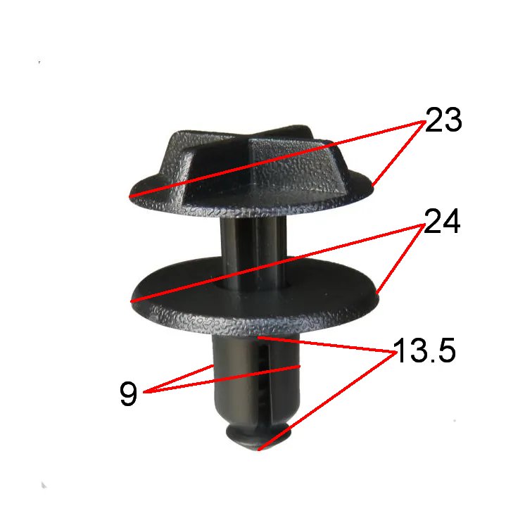 Plastic Auto Rivet Car Nylon Fastener Automotive Clips Plastic Push Type Rivet Push Type Retainer Clip Pom Clips