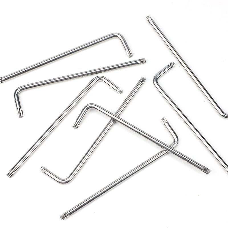 Fastener Wholesales Allen Wrench Hex Key T10 T15 T20 T25 T27 T30 T40 T45 T50 Hex Key 2mm Hex L Wrench