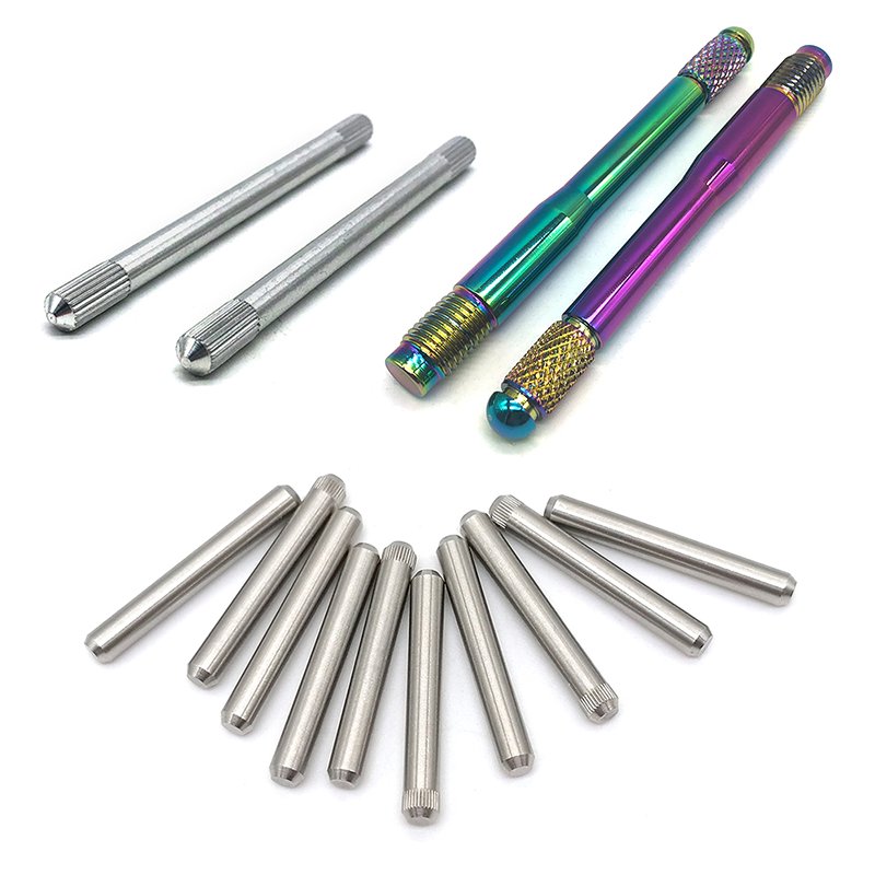 Custom CNC Machining Metric Machine Screws Precision Shoulder Knurled External Thread Dowel Pins