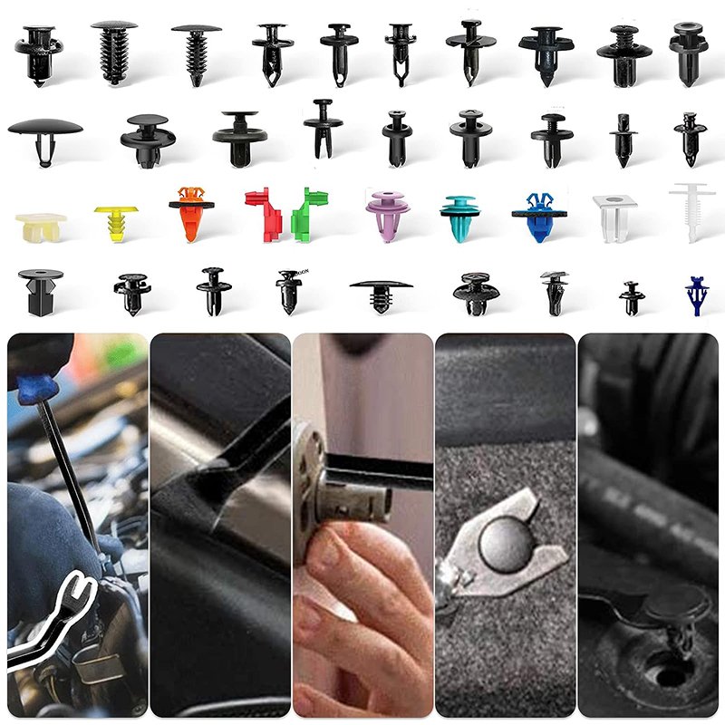 Mixed Body Push Retainer Pin Rivet Bumper Door Trim Panel Fastener Auto Car Clips With Box