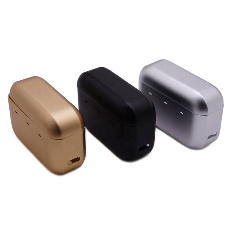Custom Aluminum case box sheet metal fabrication, Anodized aluminum earphone case, Aluminum wireless earphone case