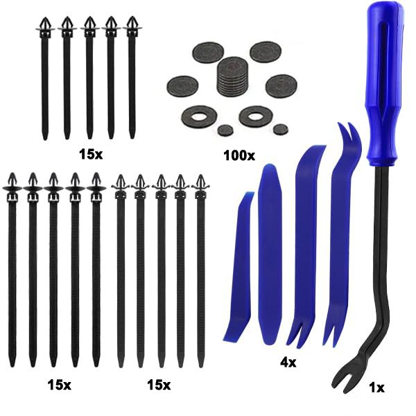 1250 Pcs Universal Auto Push Retainers Kits Manufacture for Body Door Trim Fender Panel Plastic bumper Sets Auto Fasteners Clips