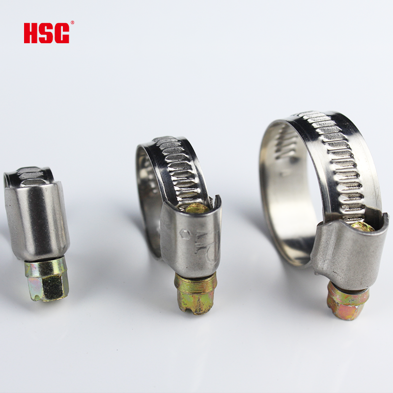 9/12mm Width Adjustable Clip Hose Cinch Clamp Hardware Fasteners 304 /201 Stainless Steel German Hose Clamp for Metal Clamp