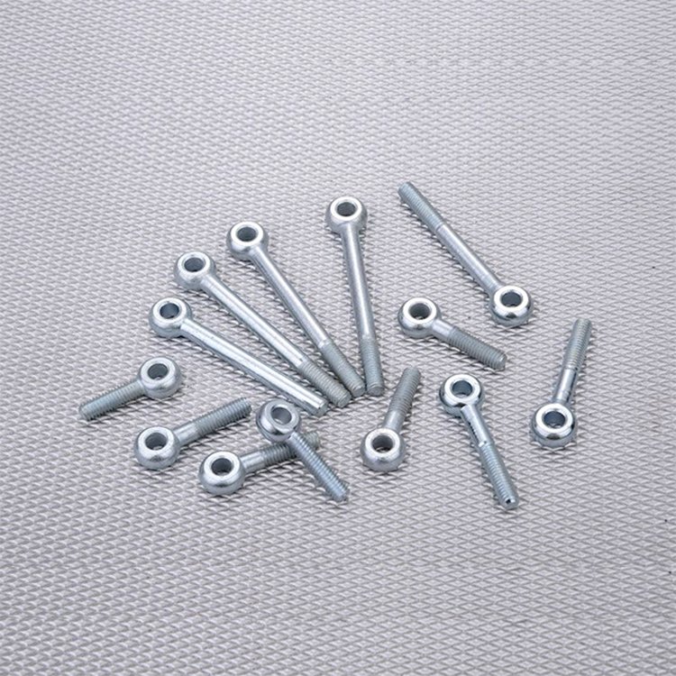 OEM Hot Sale Galvanized Carbon Steel DIN 444 Eye Bolt Eye Bolts HDG Zinc Plate Lifting Eye Screw Forged Machinery Fastener