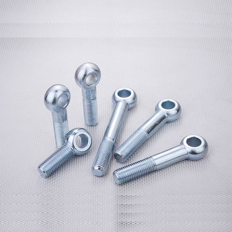OEM Hot Sale Galvanized Carbon Steel DIN 444 Eye Bolt Eye Bolts HDG Zinc Plate Lifting Eye Screw Forged Machinery Fastener