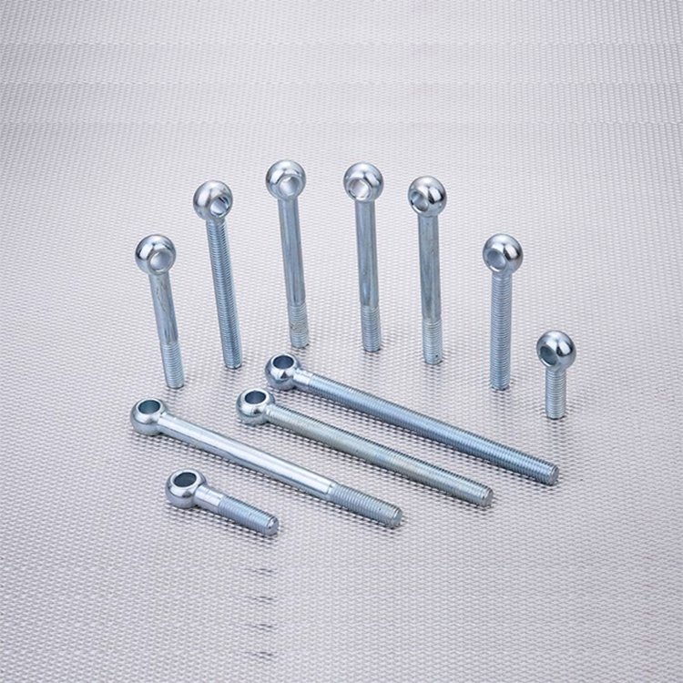 OEM Hot Sale Galvanized Carbon Steel DIN 444 Eye Bolt Eye Bolts HDG Zinc Plate Lifting Eye Screw Forged Machinery Fastener