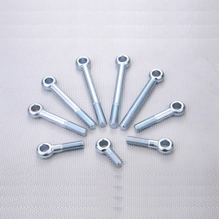 OEM Hot Sale Galvanized Carbon Steel DIN 444 Eye Bolt Eye Bolts HDG Zinc Plate Lifting Eye Screw Forged Machinery Fastener