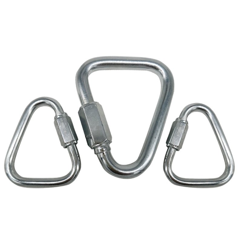 High Quality Stainless Steel Forged Safety Hook Stainless Steel Triangle Connecting Link with Screw Delta Quick Link