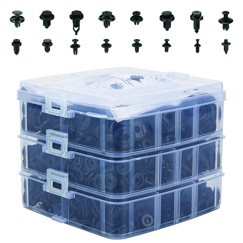 Automotive Nylon Plastic Car Push Retainer Auto Body Fasteners Assortment Clips Rivet Bumper Kit Sets