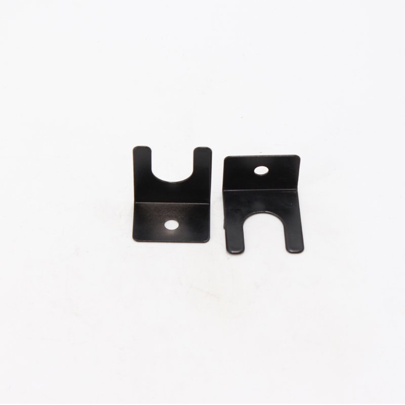 OEM Customized Stamping Products Black Mounting Metal Bracket