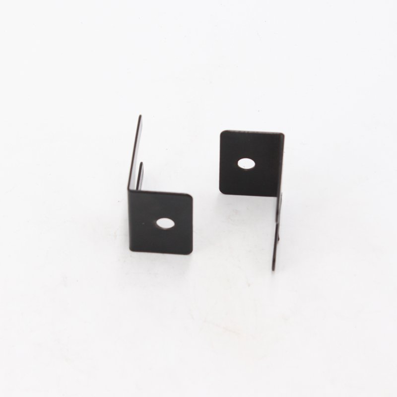 OEM Customized Stamping Products Black Mounting Metal Bracket