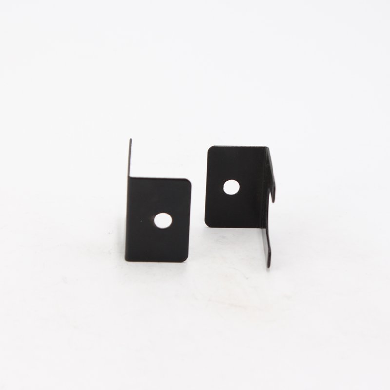 OEM Customized Stamping Products Black Mounting Metal Bracket