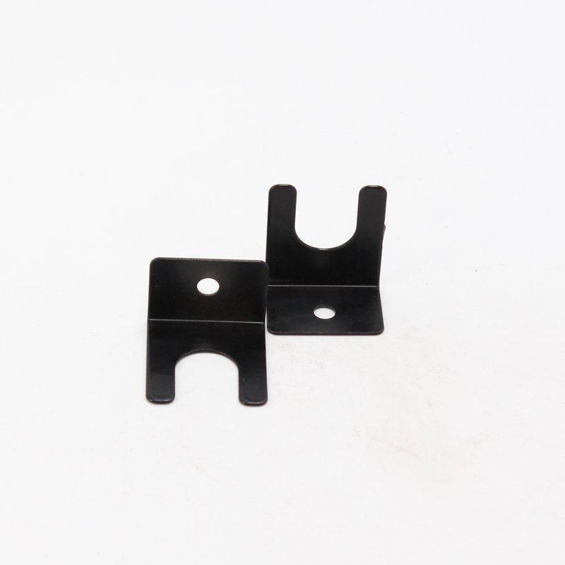 OEM Customized Stamping Products Black Mounting Metal Bracket