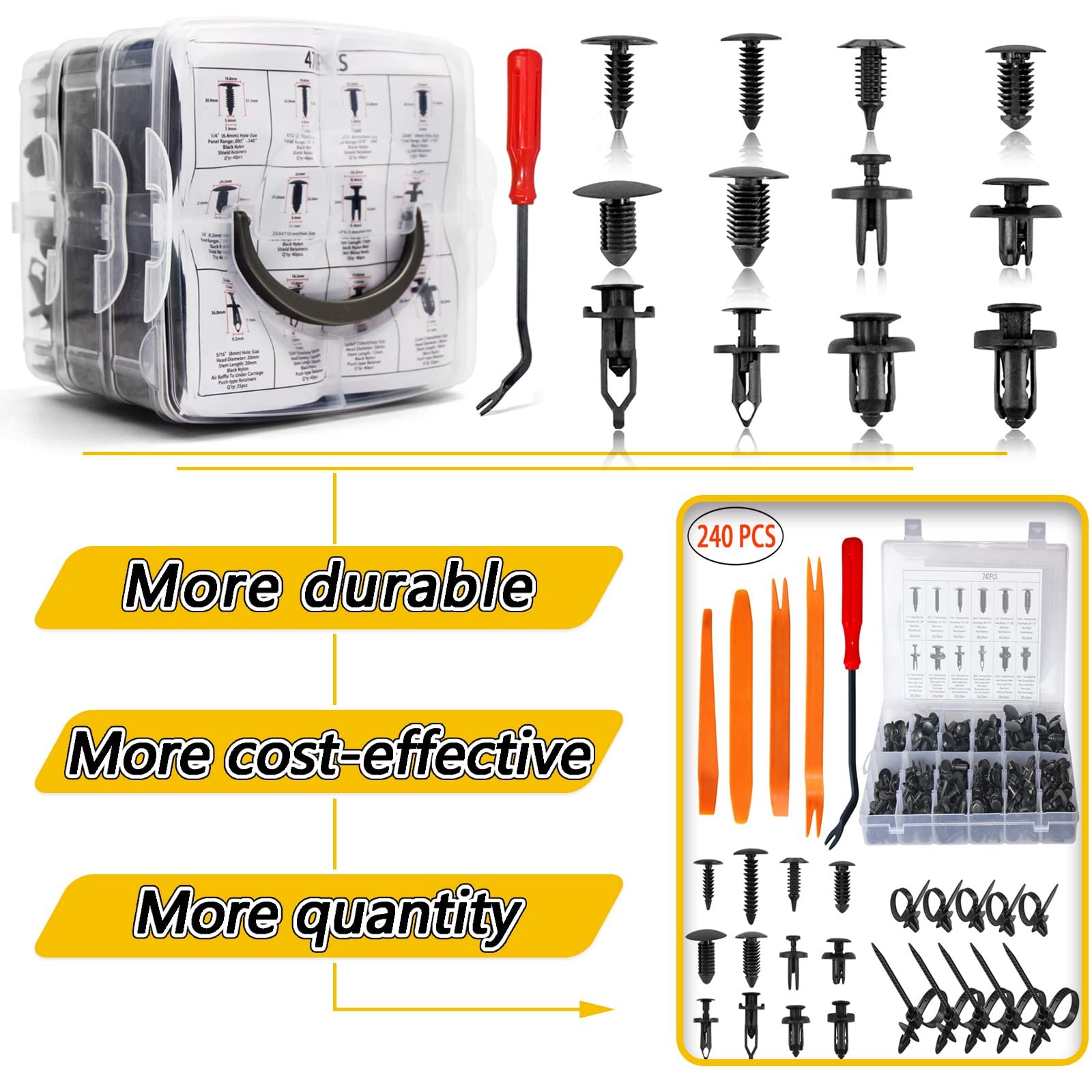 Multifunction Universal Plastic Random Mix Car Clips Fastener Screws Bumper for Auto Interior Decoration Repair