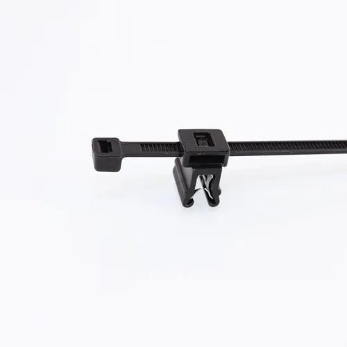 Nylon Mounting Cable Ties Plastic Ties Black Adjustable Automotive Flexible Thin Clip Plastic Fastener Cable Tie