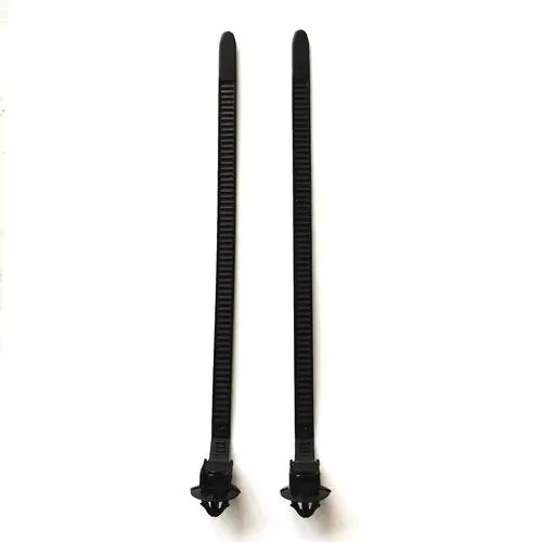 Nylon Mounting Cable Ties Plastic Ties Black Adjustable Automotive Flexible Thin Clip Plastic Fastener Cable Tie