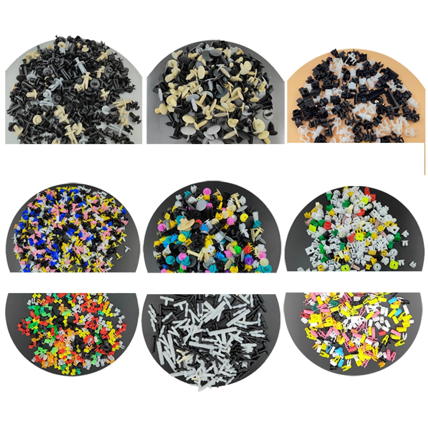 High Quality 500pcs universal plastic clips fastener car bumper clips Fender Liner Clip