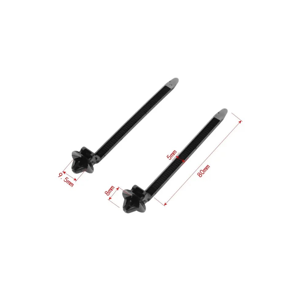 Universal Car Wire Tie Straps Nylon Push Mount Clips Cable Tie Self-Locking Plastic Tie Wrap Fasteners