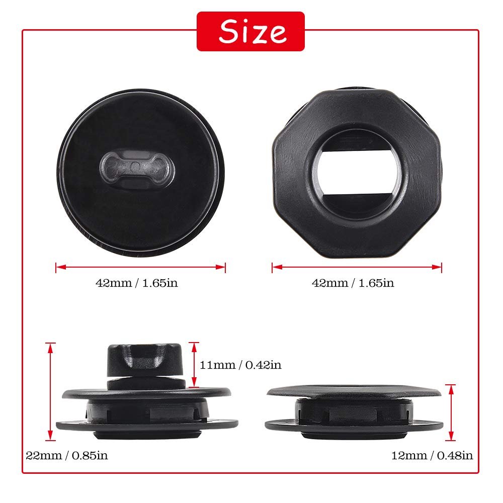 MIKKUPPA 8PCS Nylon Universal Automotive Car Floor Mat Clips for Double Layer Mat