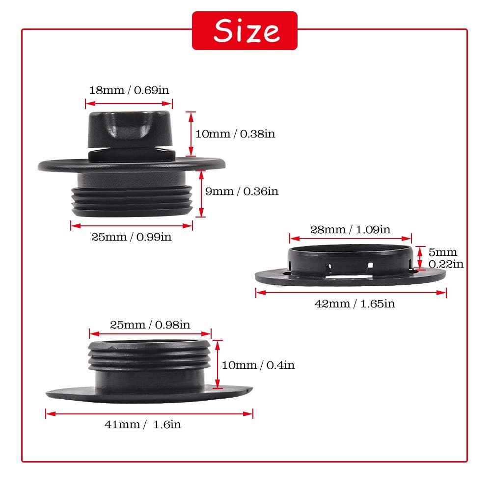 MIKKUPPA 8PCS Nylon Universal Automotive Car Floor Mat Clips for Double Layer Mat