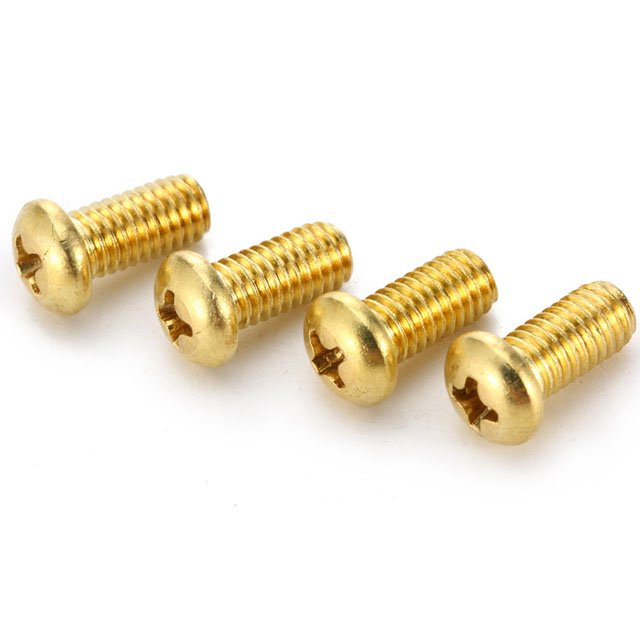 Hot-selling High Quality Brass Screw Cross-groove Copper Screw Round Head Mushroom Head Machine Screws DIN7985
