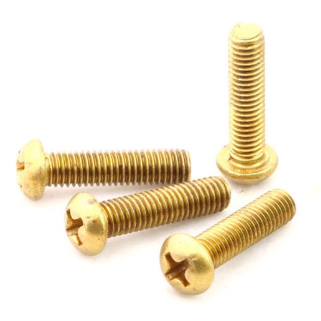 Hot-selling High Quality Brass Screw Cross-groove Copper Screw Round Head Mushroom Head Machine Screws DIN7985