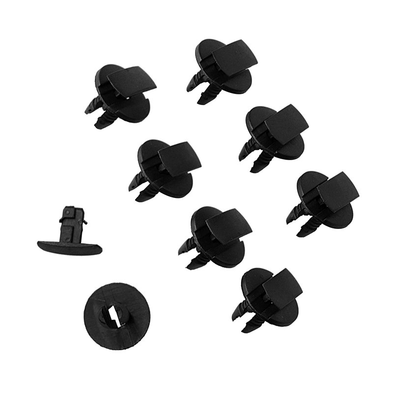 100 piezas de nailon para guardabarros, panel de parachoques, retenedor, remache, clips tipo empuje