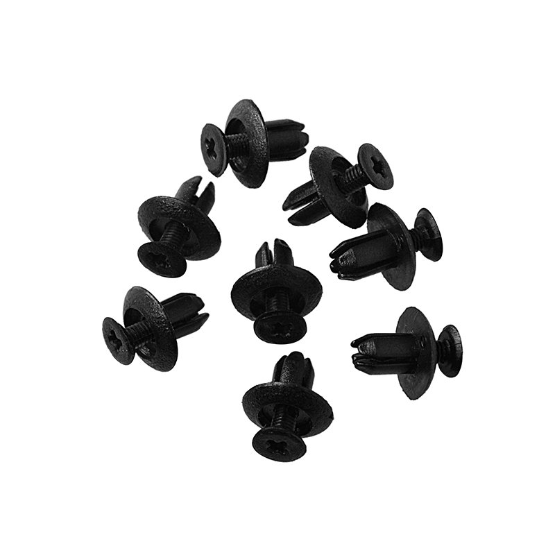 100 piezas de nailon para guardabarros, panel de parachoques, retenedor, remache, clips tipo empuje